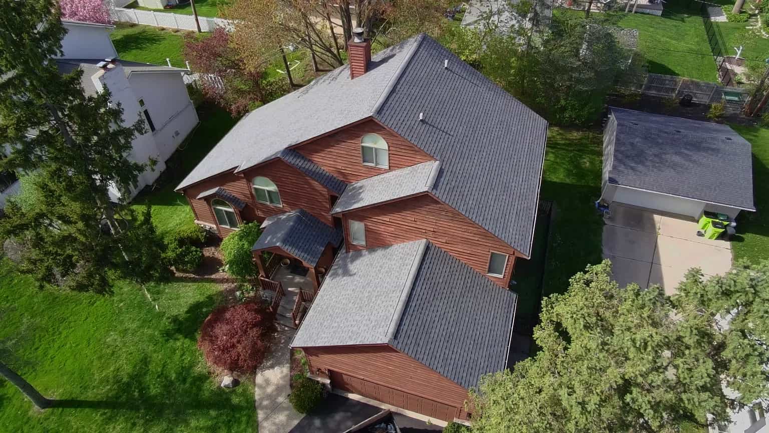 Roof Replacement at 2164 Lawndale Avenue, West Bloomfield by Roofing Army Roof Replacement in West Bloomfield with Atlas Pewter shingles — completed by Roofing Army