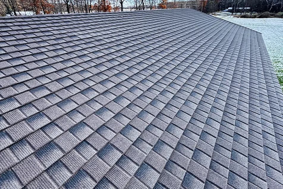 granulated steel shingle metal roof in michigan