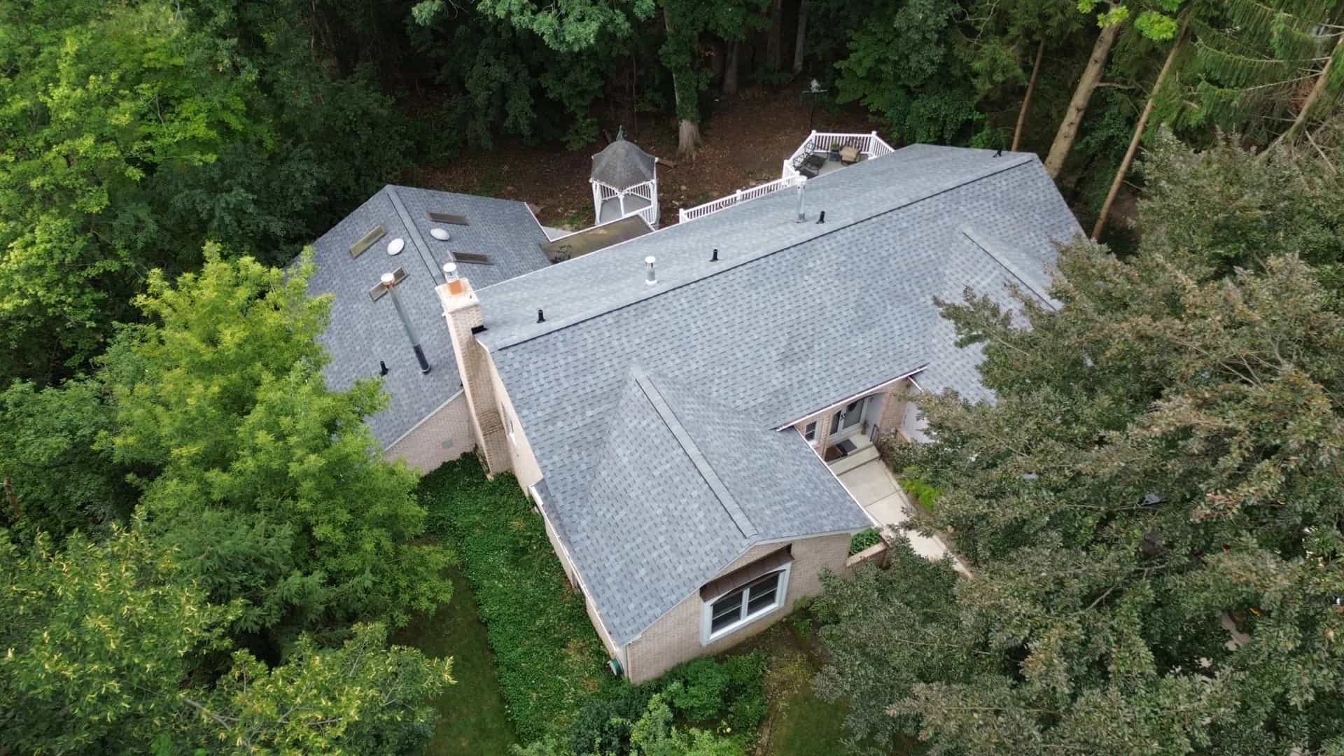 Roof Replacement at 1765 Ledbury Drive, Bloomfield Township by Roofing Army Roof Replacement in Bloomfield Township with Atlas StormMaster Pewter shingles — completed by Roofing Army