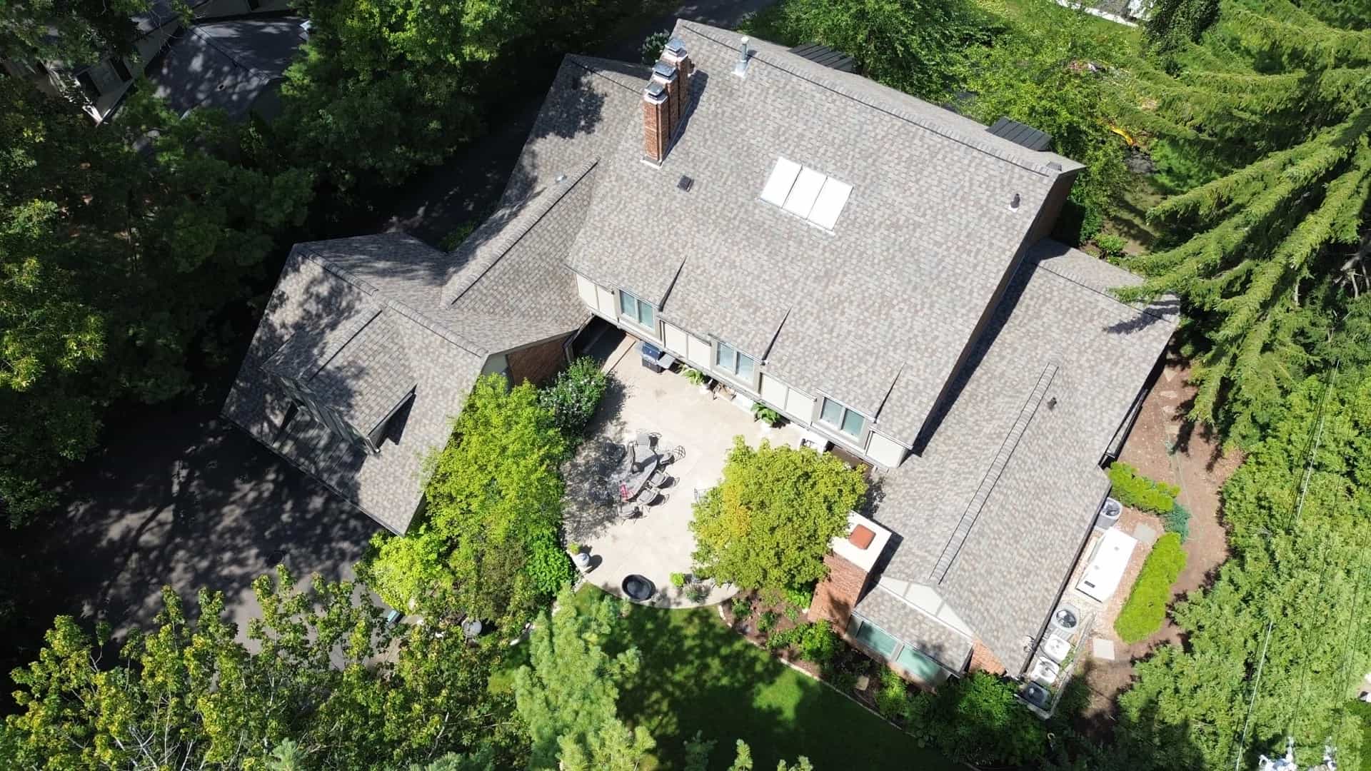 Roof Replacement at 2709 Indian Mound Rd, Bloomfield Hills by Roofing Army Roof Replacement in Bloomfield Hills with CertainTeed Landmark Pro Weathered Wood shingles — completed by Roofing Army