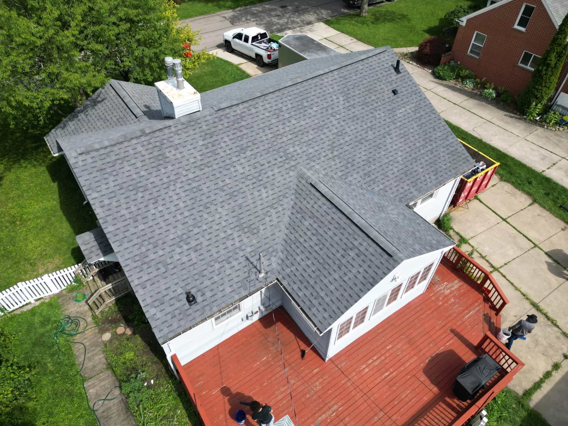 Roof Replacement at 30145 Fairfax Street, Southfield by Roofing Army Roof Replacement in Southfield with Atlas Pinnacle Pristine Pewter shingles — completed by Roofing Army